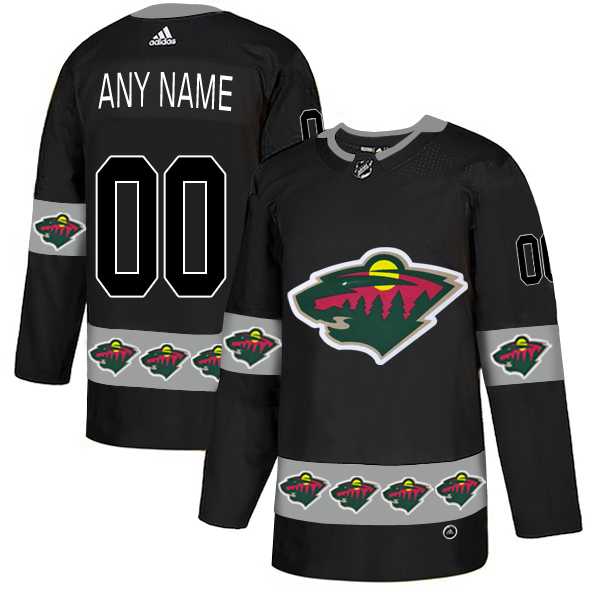 Customized Men's Minnesota Wild Black Team Logos Fashion Adidas Jersey,We sell and wholesale Customized Men's Minnesota Wild Black Team Logos Fashion Adidas Jersey on line form chian!